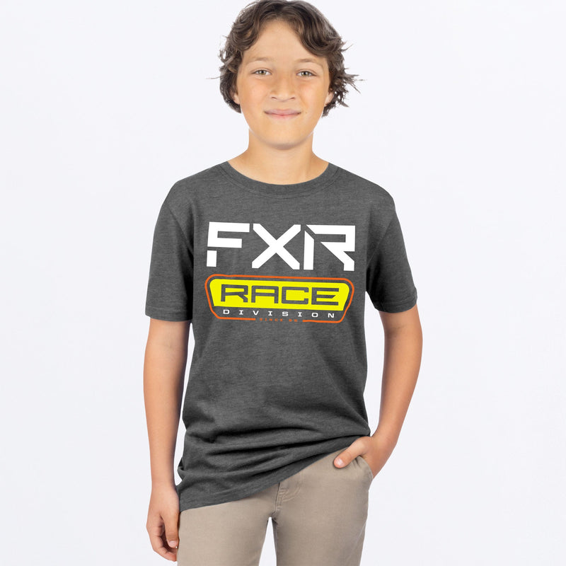 Chargez l'image dans la visionneuse de la galerie, RaceDivPrem_TShirt_Y_GreyHeatherHiVis_241534-_0665_Front
