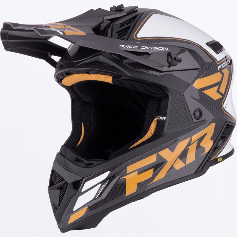 Chargez l'image dans la visionneuse de la galerie, HeliumCarbonMX_Helmet_GoldWhite_SKU_260605-_6201_Front
