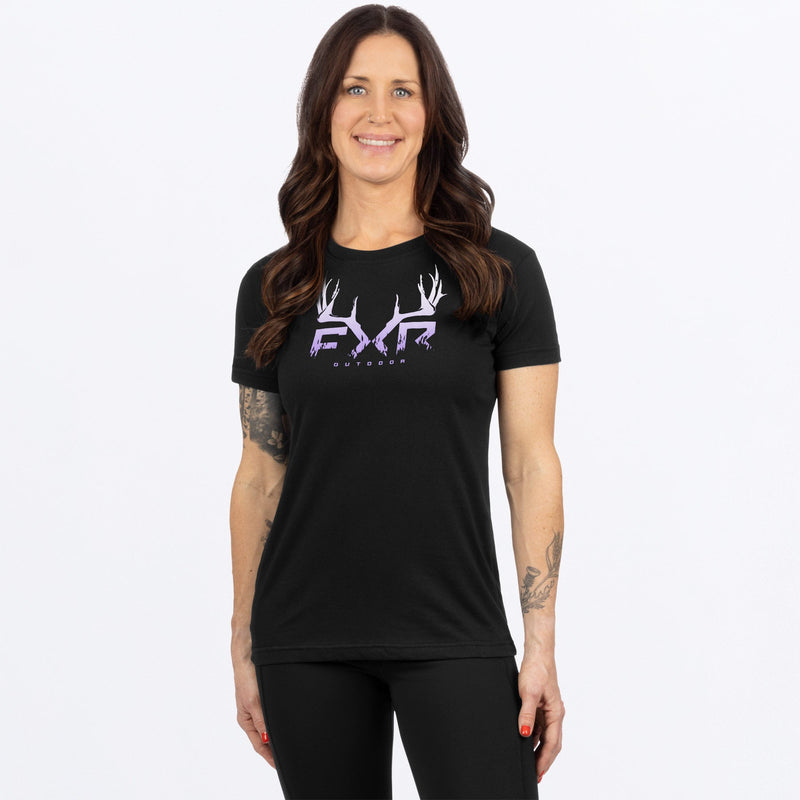 Chargez l'image dans la visionneuse de la galerie, Antler_PremiumTShirt_W_BlackLilac_251413-_1087_Front
