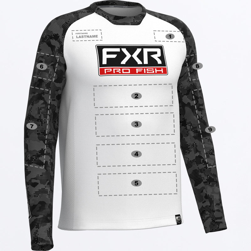 Chargez l'image dans la visionneuse de la galerie, MCustomDerbyDriftCamoAirUPF_Longsleeve_WhtBlk_SKU_262053-_0110_Front
