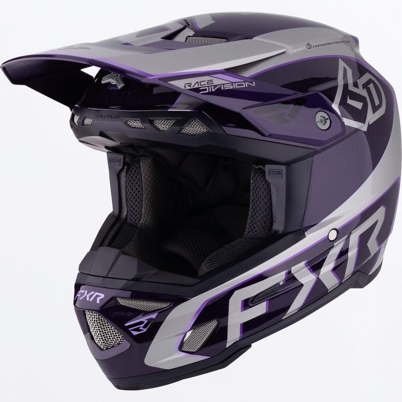 Chargez l'image dans la visionneuse de la galerie, 6DATR-3FIM_Helmet_GreyPurple_SKU_260630-_0580_Front
