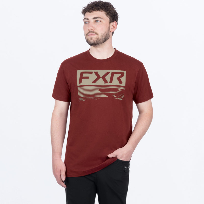 Chargez l'image dans la visionneuse de la galerie, MElevatePremium_T-Shirt_OxbloodStone_SKU_261309-_2717_Front
