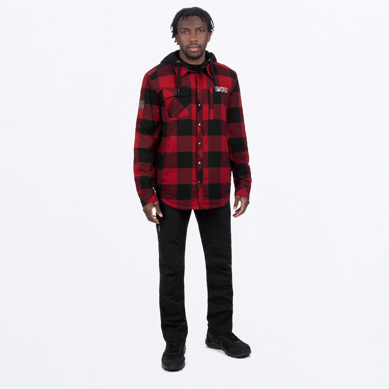 Chargez l'image dans la visionneuse de la galerie, UnisexTimberInsulatedFlannel_Jacket_RustBlack_SKU_231117-_3710_Extra1
