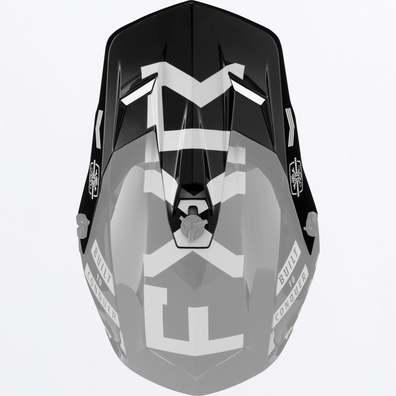 Chargez l'image dans la visionneuse de la galerie, ClutchGladiator_HelmetPeak_BlackWhite_241712-_1001_front
