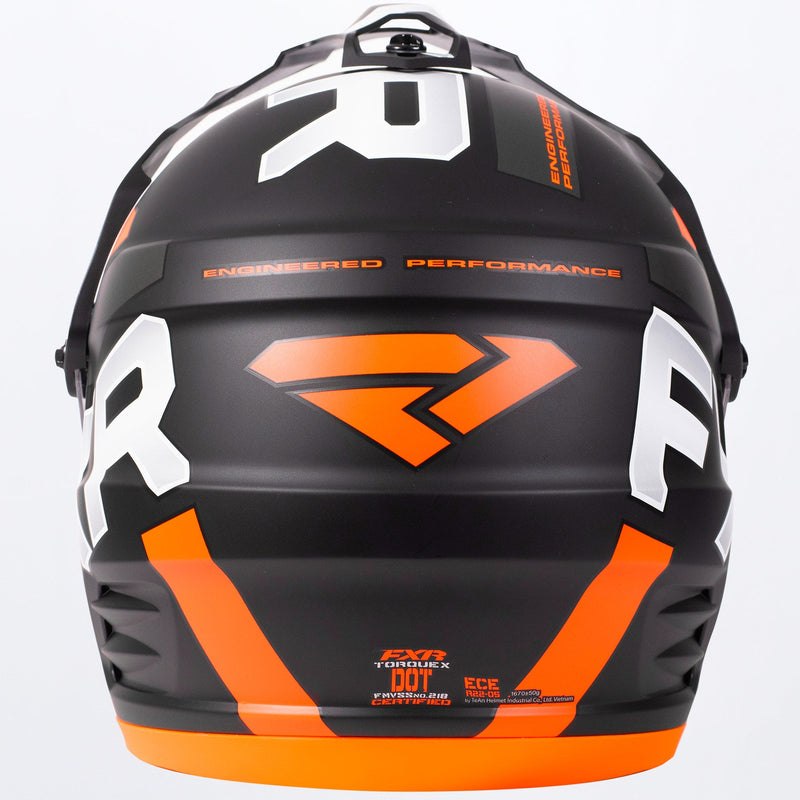 Chargez l'image dans la visionneuse de la galerie, TorqueX_Evo_Helmet_BlackCharOrange_200622-1030_Back
