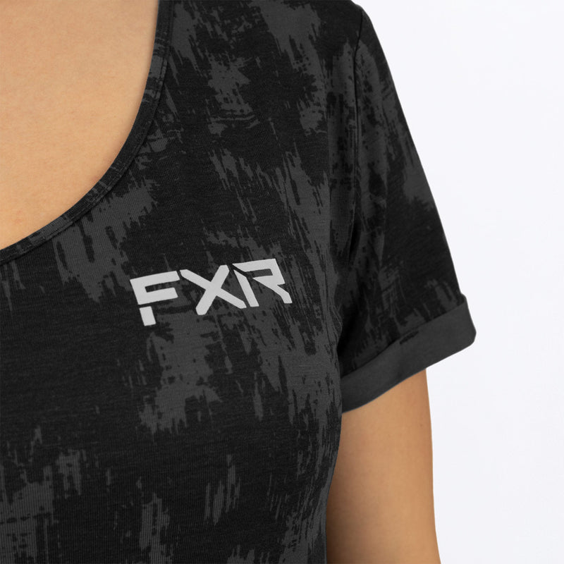 Chargez l'image dans la visionneuse de la galerie, Lotus_Active_Tshirt_W_BlackFiber_232255-_1200_DetailLogo
