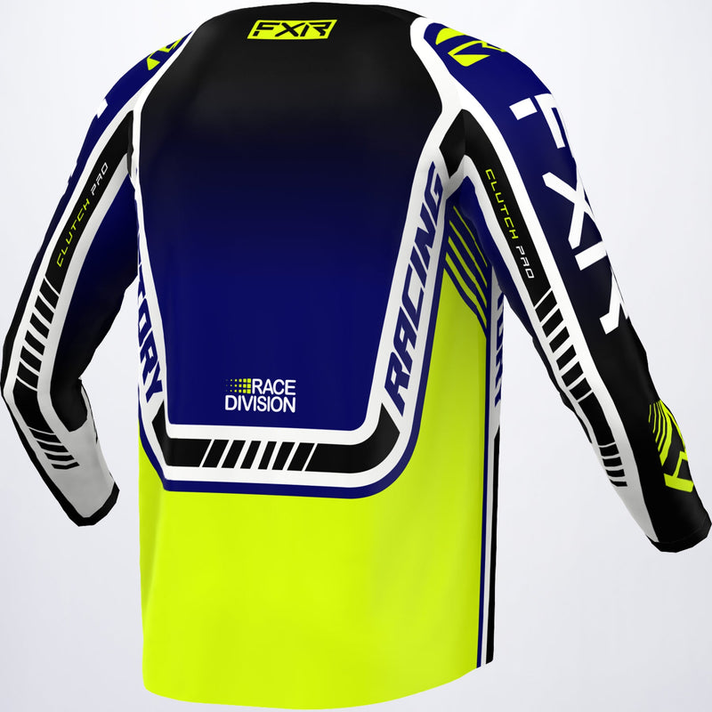 Chargez l'image dans la visionneuse de la galerie, ClutchPro_MXJersey_MidnightHiVisWhite_233327-_4565_back
