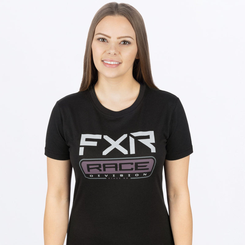 Chargez l'image dans la visionneuse de la galerie, RaceDivPrem_TShirt_W_BlackMutedGrape_241415-_1084_side
