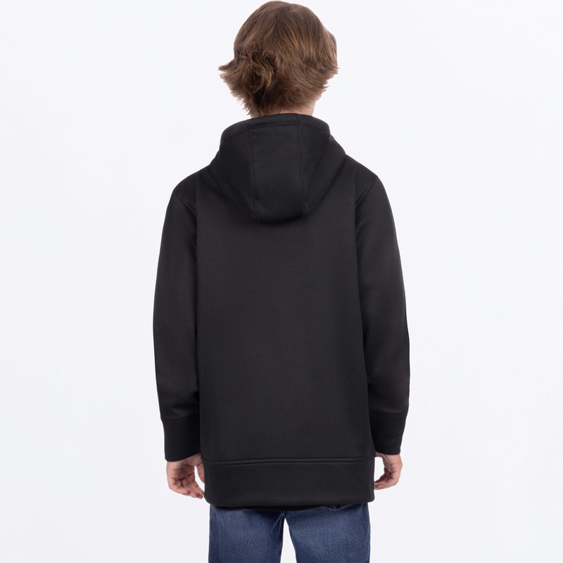 Chargez l'image dans la visionneuse de la galerie, RaceDiv_TechZip_Hoodie_Y_BlackLime_251502-_1070_back

