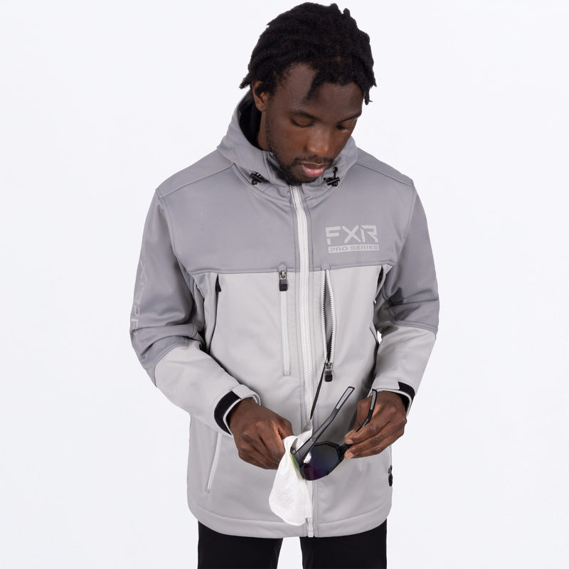 Chargez l'image dans la visionneuse de la galerie, ProSoftshell_Jacket_M_Grey_242001-_0500_Detail
