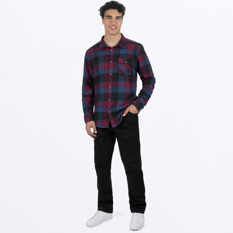 Chargez l'image dans la visionneuse de la galerie, MTimberFlannel_Shirt_DrkStlMerlot_SKU_231116-_0327_Extra1
