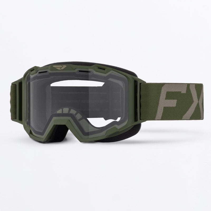 Chargez l'image dans la visionneuse de la galerie, YthMaverickClear_Goggle_Army_SKU_273116-_7500_Front

