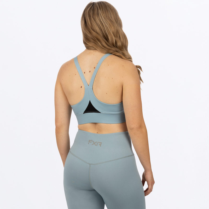 Chargez l'image dans la visionneuse de la galerie, Chakra_SportsBra_W_LtSteel_231438-_0300_back

