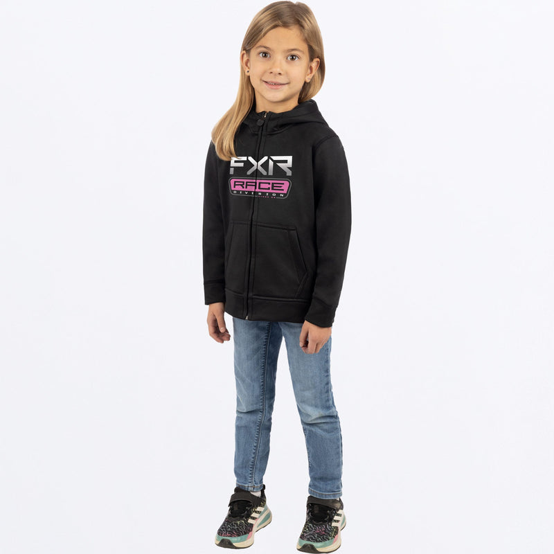 Chargez l'image dans la visionneuse de la galerie, ToddlerRaceDivTech_Hoodie_Y_BlackEPink_241503-_1094_fullbody

