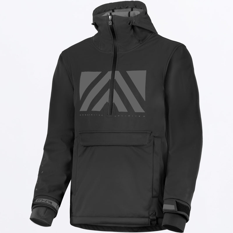 Chargez l'image dans la visionneuse de la galerie, FlexSoftshell_AnorakJacket_M_BlackChar_248304-_1008_front-
