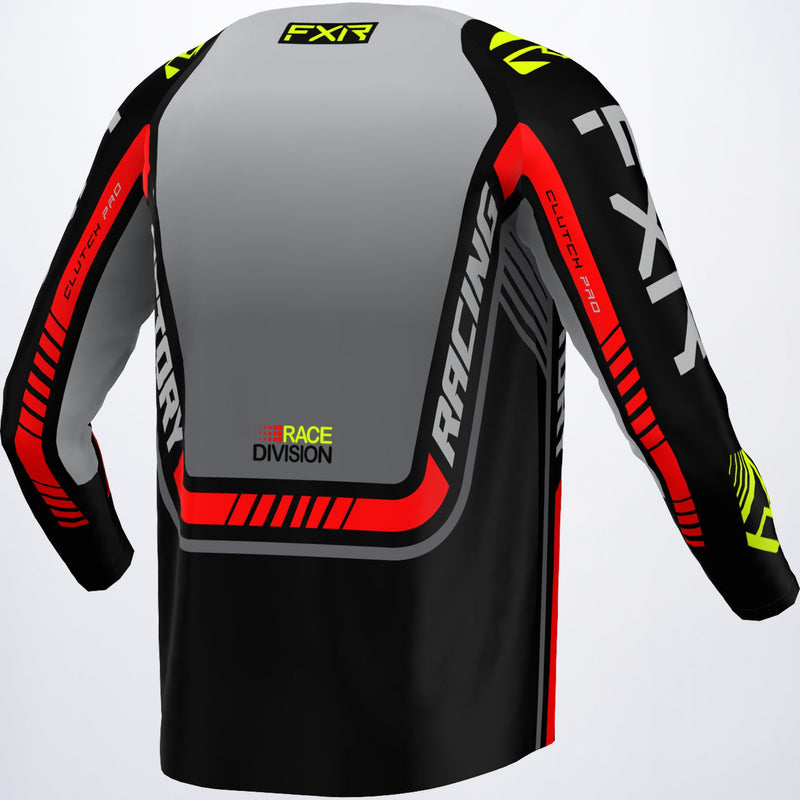 Chargez l'image dans la visionneuse de la galerie, ClutchPro_MXJersey_BlackGreyHiVis_233305-_0765_back
