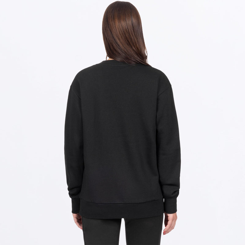 Chargez l'image dans la visionneuse de la galerie, WMiteredCottonCrewneck_Sweatshirt_BlackGrey_SKU_271215-_1005_Extra
