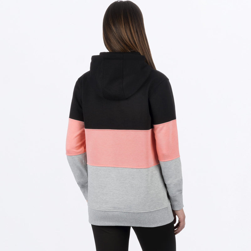 Chargez l'image dans la visionneuse de la galerie, Stripe_PO_Hoodie_W_BlackMutedMelon_241218-_1093_back
