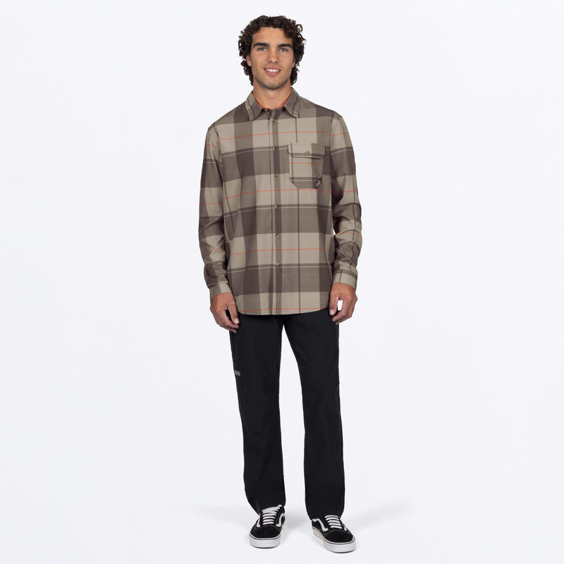 Chargez l'image dans la visionneuse de la galerie, MBreezePerformanceUPFLongsleeve_Shirt_StoneBronze_SKU_262043-_1738_Extra1
