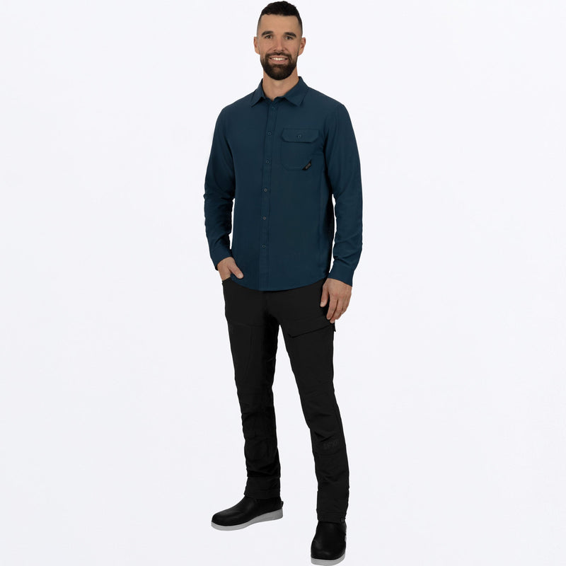 Chargez l'image dans la visionneuse de la galerie, MBreezePerformanceUPFLS_Shirt_DarkSteel_SKU_232043-_0300_Extra1

