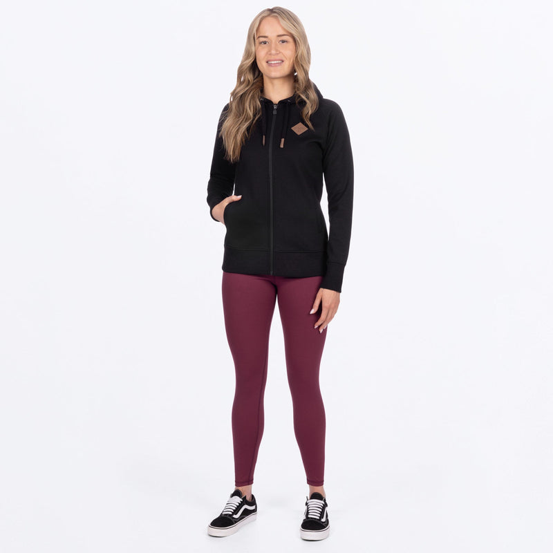 Chargez l'image dans la visionneuse de la galerie, DiamondZip_Hoodie_W_Black_251220-_1000_fullbody
