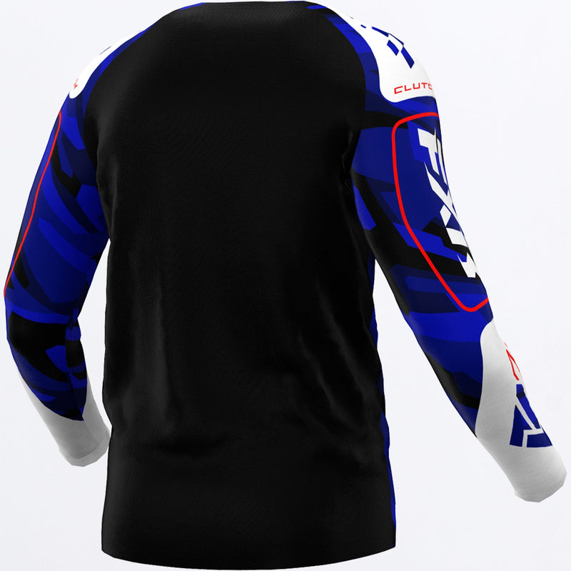 Chargez l'image dans la visionneuse de la galerie, ClutchMX_Jersey_KIDS_BlueCamoRed_253301-_4120_back

