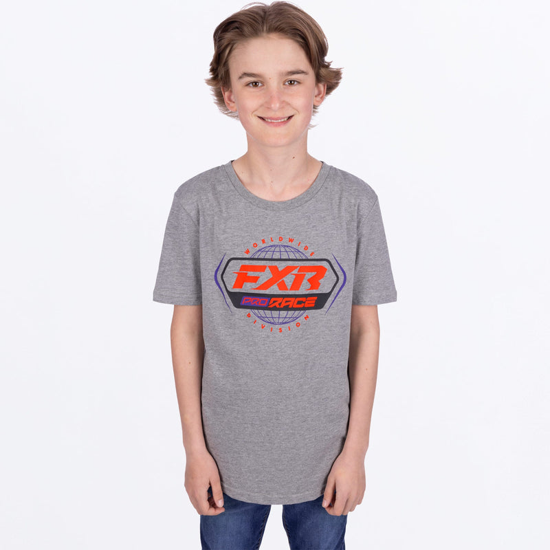 Chargez l'image dans la visionneuse de la galerie, YthRaceDivisionPremium_T-Shirt_GreyHeatherRed_SKU_251534-_0720_Extra2
