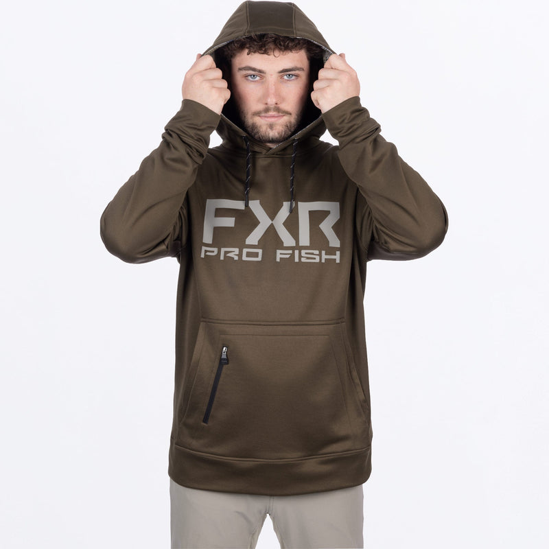 Chargez l'image dans la visionneuse de la galerie, MProFishTechPO_Hoodie_BronzeStone_SKU_261137-_3817_Extra2
