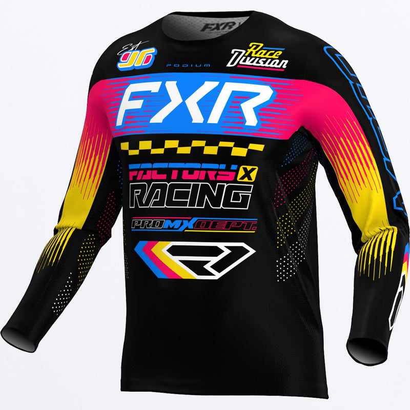 Chargez l'image dans la visionneuse de la galerie, YthPodiumMX_Jersey_BlackBlueRazz_SKU_263314-_1040_Front
