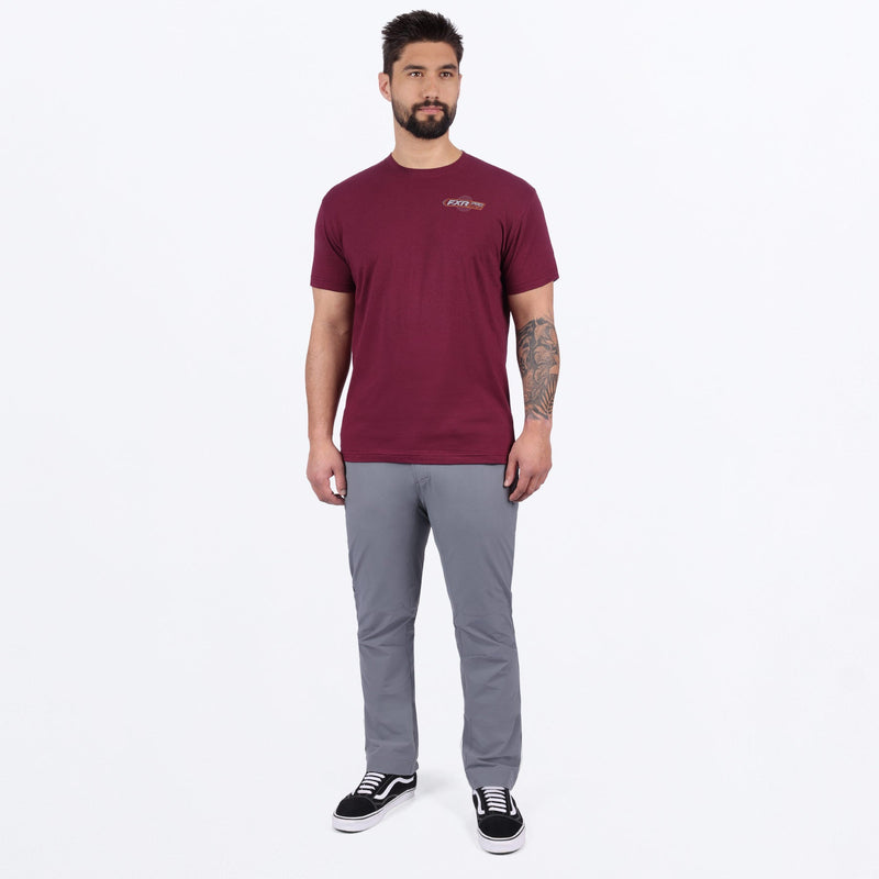 Chargez l'image dans la visionneuse de la galerie, RaceDiv_Prem_Shirt_M_MerlotMustard_251319_2760_frontFULL
