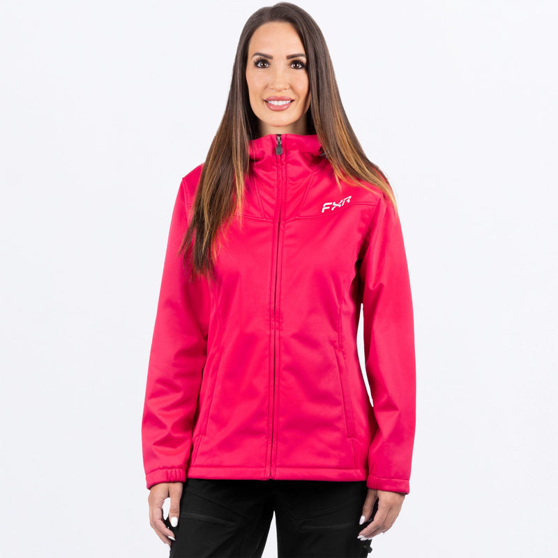 Chargez l'image dans la visionneuse de la galerie, RidgeSoftshell_Jacket_W_RazzCream_242200-_2801_front
