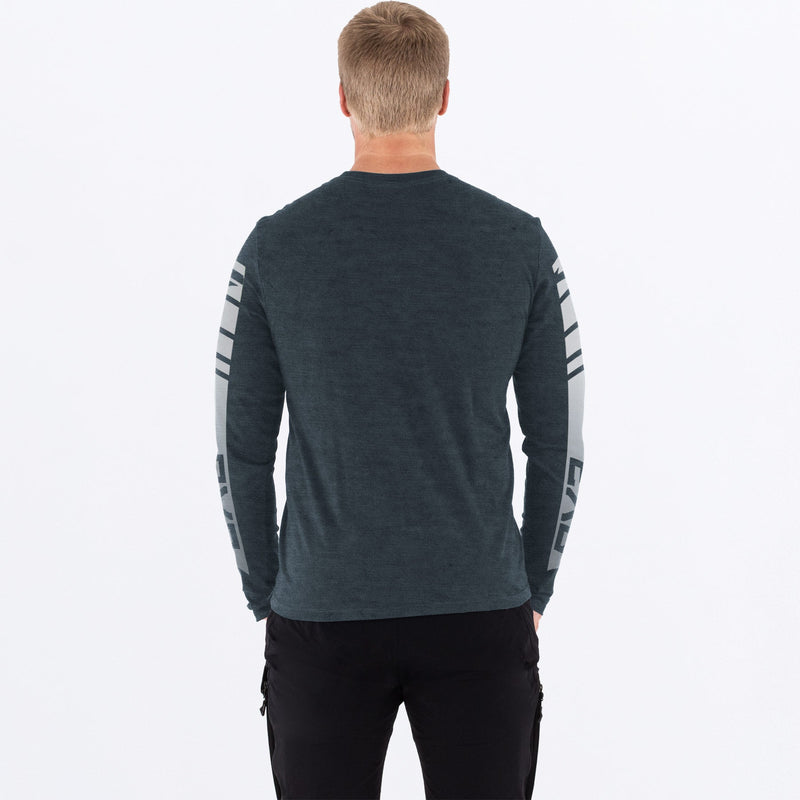 Chargez l'image dans la visionneuse de la galerie, MHeliumTechLongsleeve_Jersey_SteelHeatherGrey_SKU_231360-_0305_Extra
