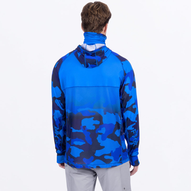 Chargez l'image dans la visionneuse de la galerie, ProCamoAirUPF_PO_Hoodie_M_BlueCamo_252092-_4100_back**hover**
