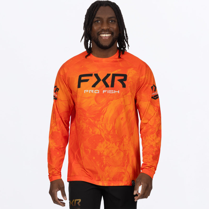 Chargez l'image dans la visionneuse de la galerie, MDerbyUndertowAirUPF_Longsleeve_Orange_SKU_262077-_3000_Front

