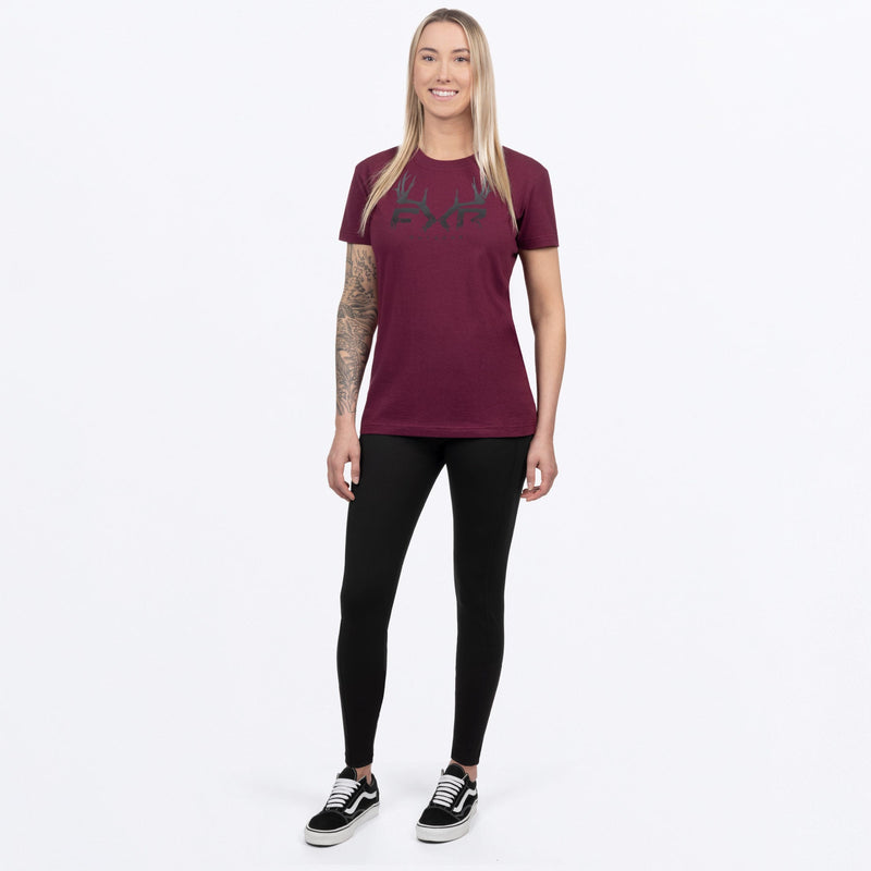 Chargez l'image dans la visionneuse de la galerie, Antler_PremiumTShirt_W_MerlotBlack_251413-_2710_FrontFULL
