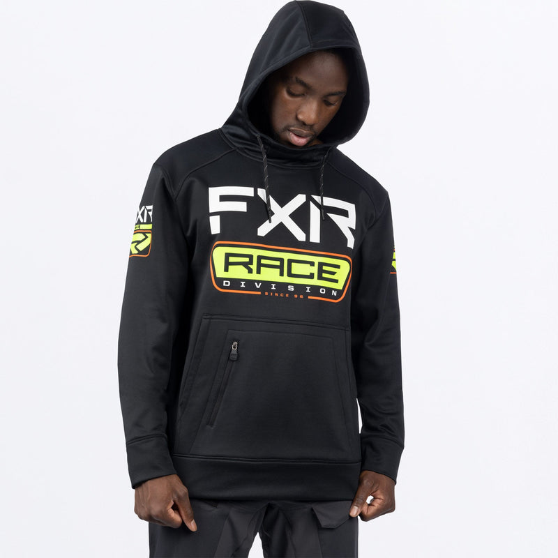 Chargez l'image dans la visionneuse de la galerie, RaceDiv_Tech_POHoodie_M_BlackHiVis_241121-_1065_Detail
