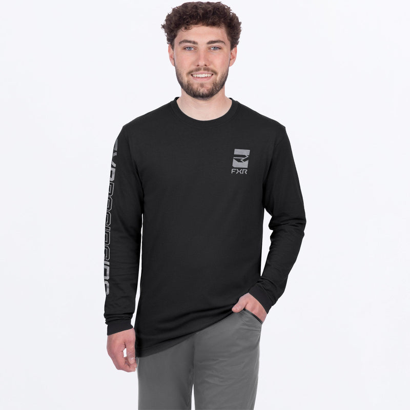 Chargez l'image dans la visionneuse de la galerie, MVictoryPremium_Longsleeve_BlackGrey_SKU_271300-_1005_Front
