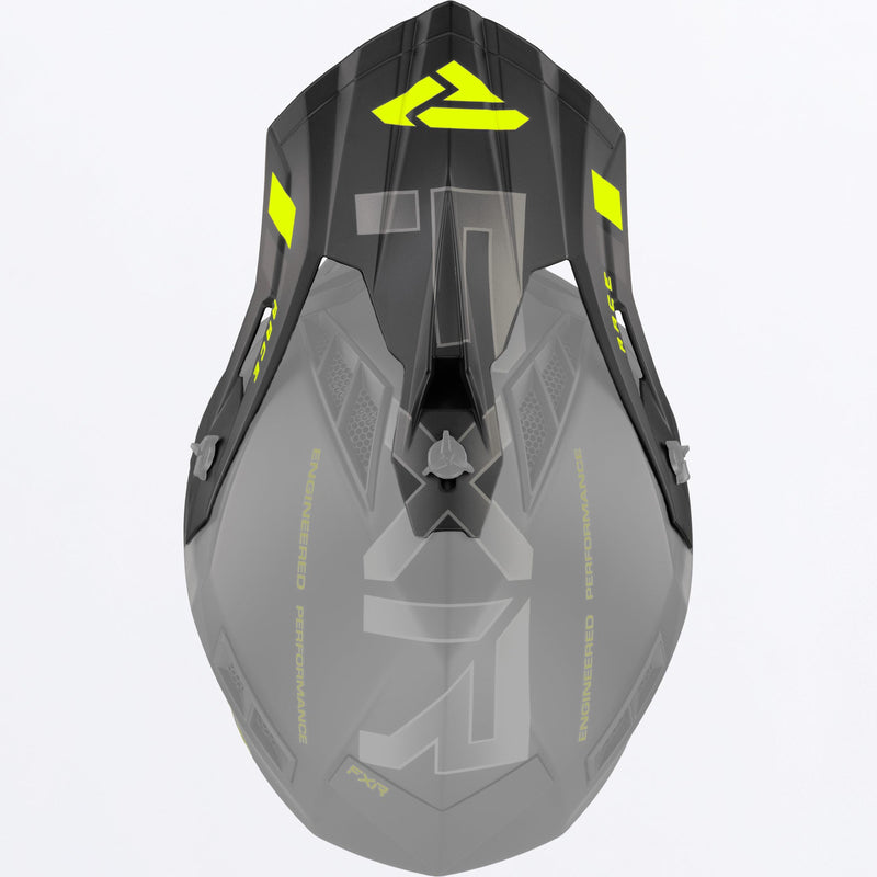 Chargez l'image dans la visionneuse de la galerie, HeliumRaceDiv_HelmetPeak_BlackHiVis_221704-_1065_front
