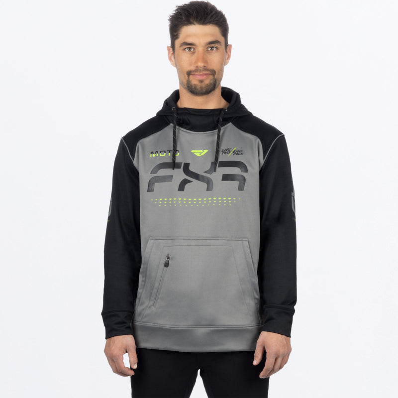 Chargez l'image dans la visionneuse de la galerie, Moto_Tech_POHoodie_M_GreyBlack_241122-_0510_front
