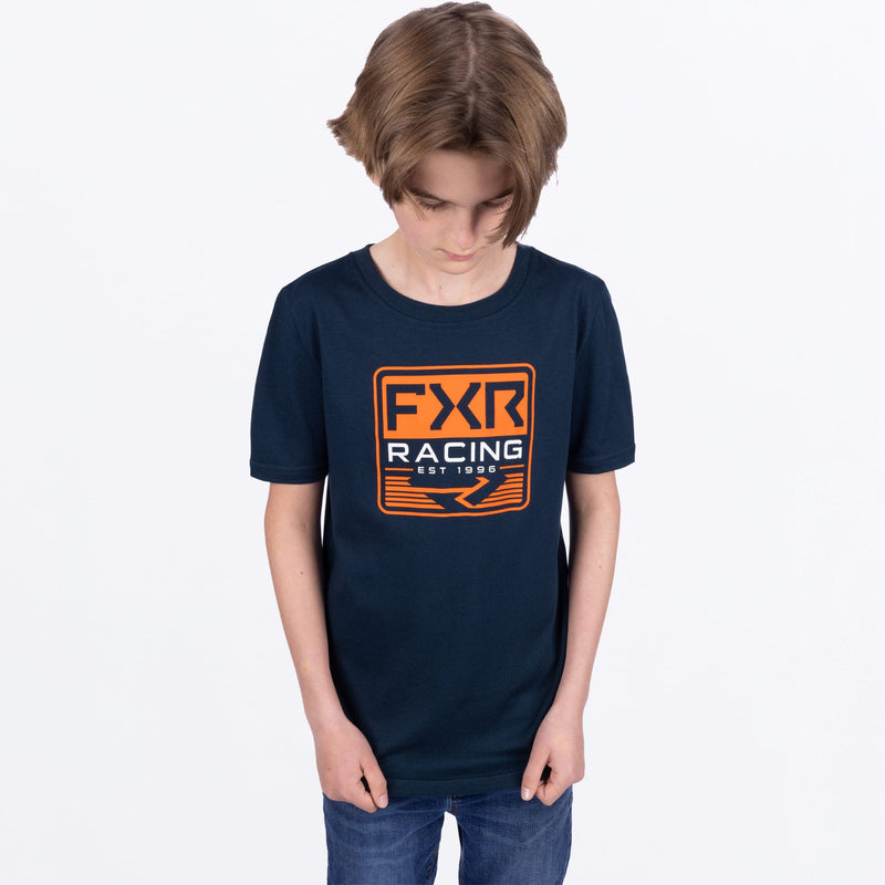 Chargez l'image dans la visionneuse de la galerie, Emblem_PremiumTShirt_Y_MidnightOrange_251532-_4730_side
