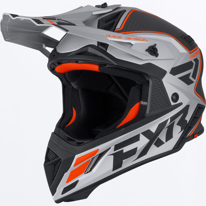 Chargez l'image dans la visionneuse de la galerie, HeliumCarbonMX_Helmet_OrangeSilver_SKU_260605-_3009_Front
