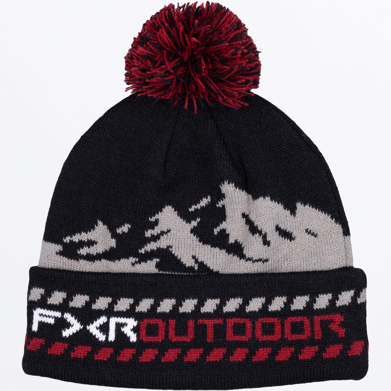 Chargez l'image dans la visionneuse de la galerie, Mountain_Beanie_BlackOxblood_SKU_271602-_1027_Front
