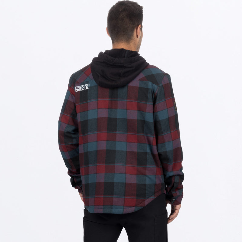 Chargez l'image dans la visionneuse de la galerie, UnisexTimberInsulatedFlannel_Jacket_DrkStlMerlot_SKU_231117_0327_Extra**hover**
