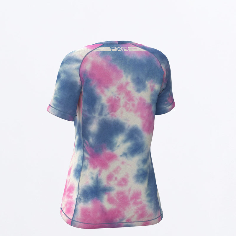 Chargez l'image dans la visionneuse de la galerie, Attack_UPF_TShirt_W_PinkBlueDye_232245_9800_back
