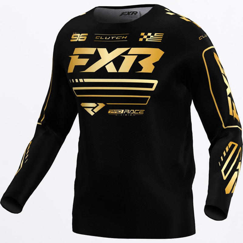 Chargez l'image dans la visionneuse de la galerie, ClutchMX_Jersey_BlkGold_253328-_1062_front
