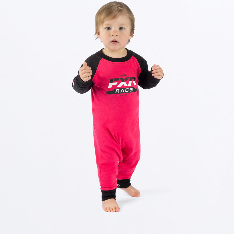 Chargez l'image dans la visionneuse de la galerie, InfantRaceDiv_Onesie_Y_RazzBlack_241537-_2810_Front
