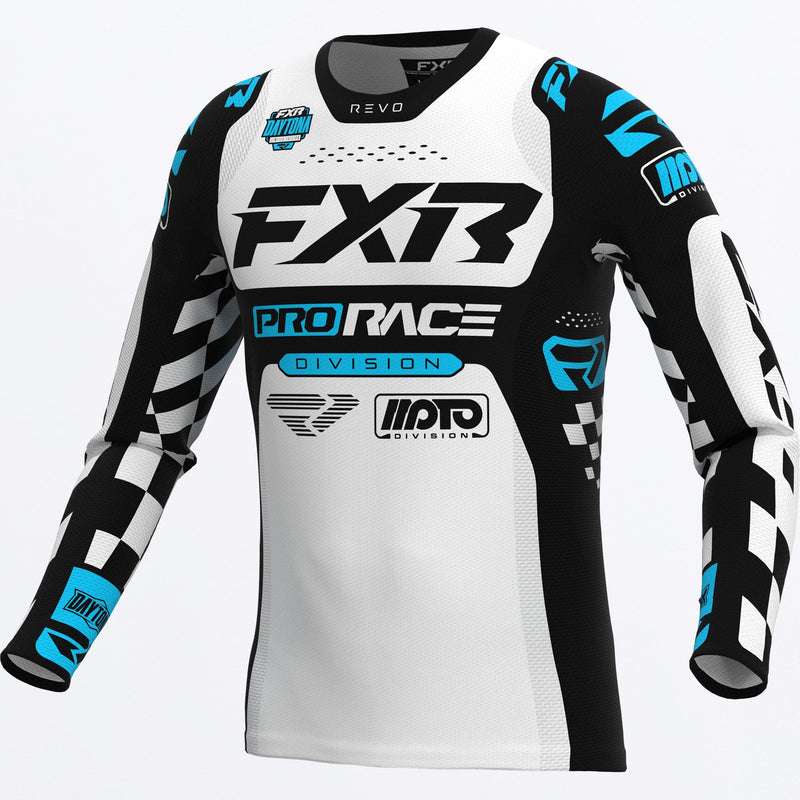 Chargez l'image dans la visionneuse de la galerie, RevoDaytonaMX_Jersey_BlackWhiteSky_SKU_263332-_1053_Front
