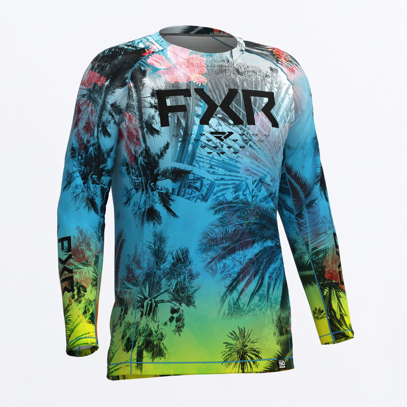 Chargez l'image dans la visionneuse de la galerie, M_Attack_Air_UPF_Longsleeve_Prism_tropical_232089_4171_front
