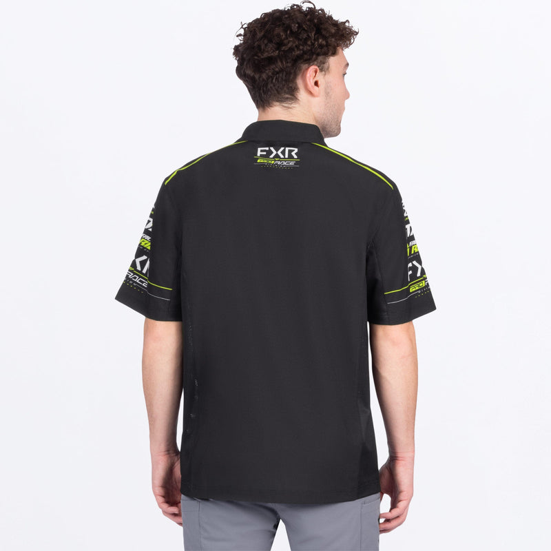 Chargez l'image dans la visionneuse de la galerie, MRaceDivPerformanceUPFPolo_Shirt_BlackHiVis_SKU_252010-_1065_Extra
