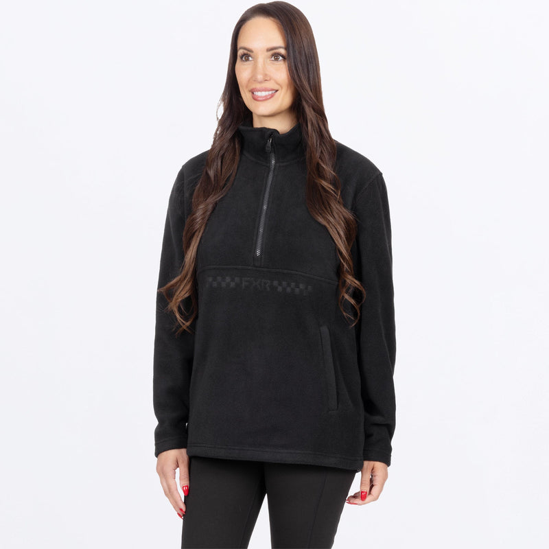 Chargez l'image dans la visionneuse de la galerie, WAspen14Zip_Fleece_Black_SKU_271217-_1000_Front
